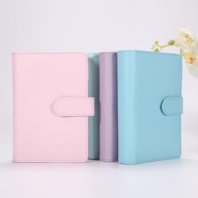 China High Quality Wholesale Loose Leaf Leather Ring Binder 6 A5 A6 3 Ring Binder for sale