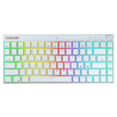 China LAPTOP/Desktop 84keys RGB mini three-mode wireless mechanical hotswap keyboard gaming keyboard for sale