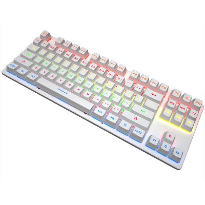 China Numeric Keypad Cheap Customized Key 87 LED Multicolor Mechanical Keyboard In Guangzhou Factory for sale