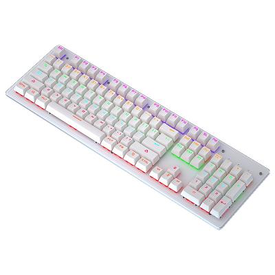 China Number pad widely adored by enthusiasts global blue switch mechanical keyboards with 104 keys for sale