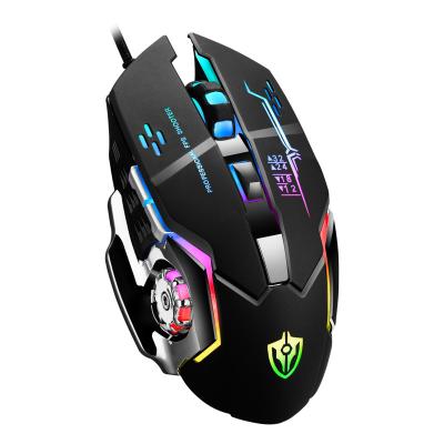 China Hot Selling RGB Gaming Laptop Computer Mini USB Colorful Lightweight Cable Mouse Customized 7 Key Gaming Mouse for sale