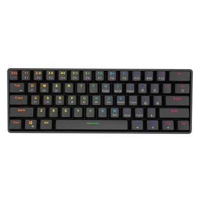 China Anti-ghosting Hot Swap RGB Mechanical Keyboard 61Keys Mini Keyboard Rechargeable Dual Mode Wireless Game for sale