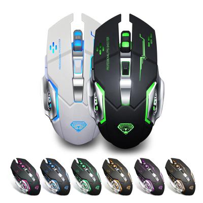 China Wholesale 6D Gaming Mice Ergonomic Wireless PC Gaming Mouse OEM 2.4G Full Speed ​​Optical Rechargeable Mouse for sale