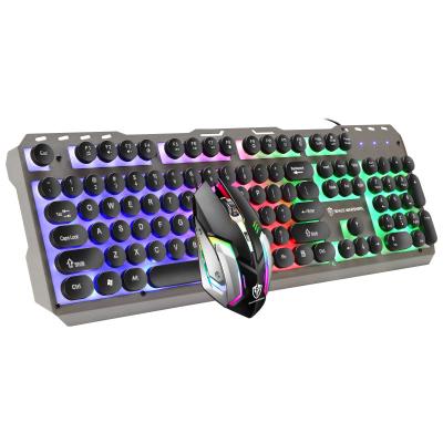 China Numpad RGB Computer Gaming Keyboard Mouse Combo Gaming Keyboard and Mouse Waterproof Cable Mechanical Set for sale