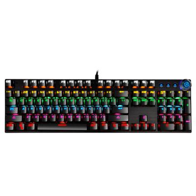 China Retro Numpad Button 104 Keys Laptop Keyboard Gaming RGB Backlit Mechanical Keyboard Games for sale