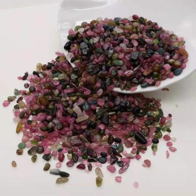 China Semi-precious stone Crystal Tourmaline Polished Crystal Rolling natural stone from Europe open aquarium landscape stone for sale