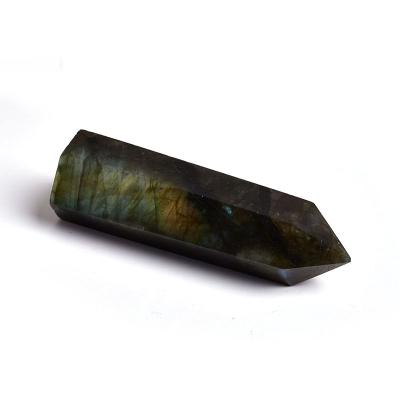 China Wholesale Natural Stone Quartz Crystal Tower Healing Crystal Point Labradorite Crystal Wand Europe Crystal Wand Natural Gem Healing for sale