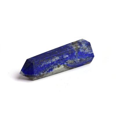 China Wholesale Natural Stone Crystal Point Quartz Wand Healing from Europe Round Crystal Wand Lapis Lazuli Crystal for sale