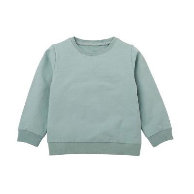 China Yellow Breathable Terry Fleece Soft Organic Cotton Olive Green Crewneck Sports Lemon Sweatshirt Baby Kids Hoodies For Kids for sale