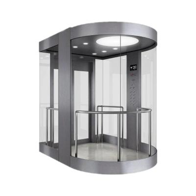 China U Shape Sightseeing Passenger Elevator Glass Sightseeing Elevator China Manufacturer zu verkaufen