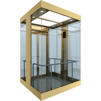 Chine 1000kg 13 Persons Full Glass Sightseeing Elevator Glass Sightseeing Passenger Elevator à vendre