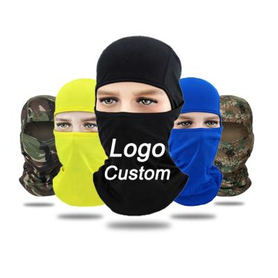 China breathable & Custom Motorcycle Logo Ski Balaclava Waterproof Windproof Face Mask Polyester One Hole Custom Face Mask Balaclava for sale