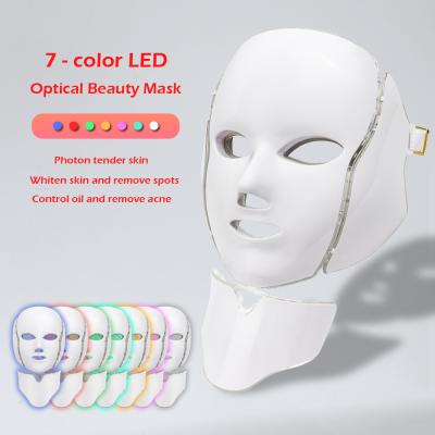 China Anti Aging Blood Vessel Removal 7 Colors Collagen Wrinkle Marking Skin Care LED Light Therapy LED Facial Mask for sale