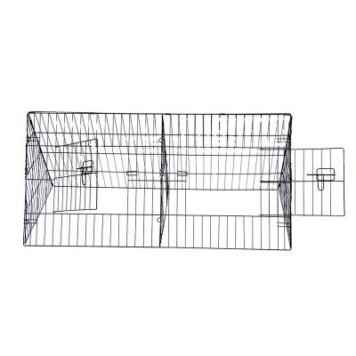 China Outdoor Rabbit Stocked Hutch Rabbit Metal Cage for sale