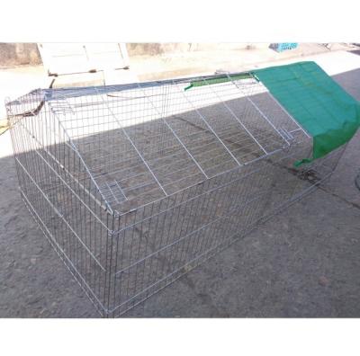 China Hot Sales Collapsible Outdoor Chicken Cage Rabbit Cages Windproof With Cover for sale