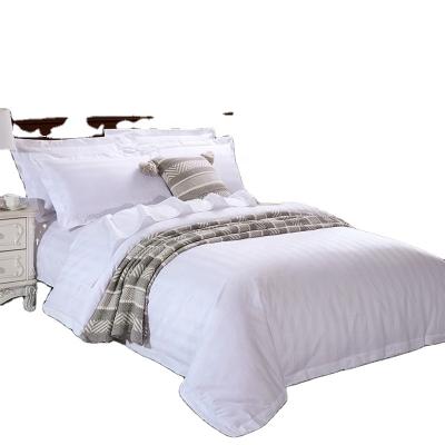 China Popular Sustainable Quality Custom Design 100% 3cm Stripe Cotton Bedding Set for sale