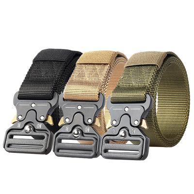 China Quick Release Metal Buckle Police Army Tactical Waist Belt Military Tactical Belt for sale