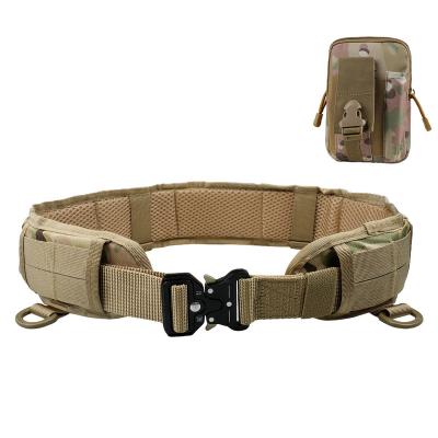 China Tactical Belt Waist Pack Set Quick Release Buckle Military Police Combination Set Tactical Unisex Adjustable Tactical Military Belt for sale