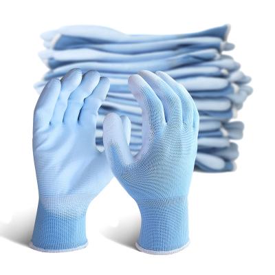 China Gardening Gloves CE Safety 13G PU Durable Custom Cut Wear Resistant Dip Coating Anti Working Gloves Mechanical Gloves for sale