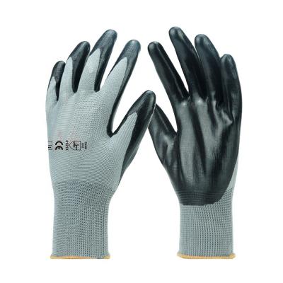 China Nitrile Safety 13G CE Gardening Gloves Durable Custom Cut Dip Coating Wear Resistant Anti Working Mechanical Gloves Gloves for sale