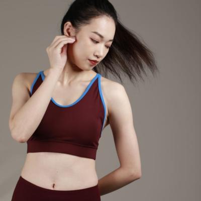 China Best Selling Breathable Sports Strap Yoga Red Blue Cross Bra Tops Casual Bra for sale