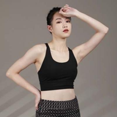 China High Quality Plain Color Breathable Hot Selling Shockproof Lift Up The Vest Yoga Top Bra Fitness Sports Bra for sale