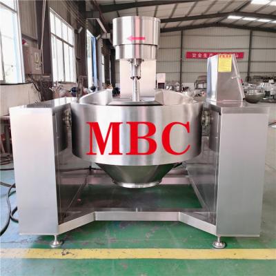 China Vegetable Processing Plant Automatic Tilting Electromagnetic Lined Cooking Vessel for sale