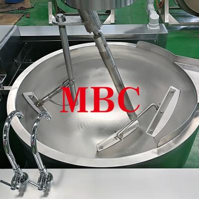 China Vegetable Processing Plant Automatic Hydraulic Planetary Jacketed Cooking Kettle For Ketchup for sale