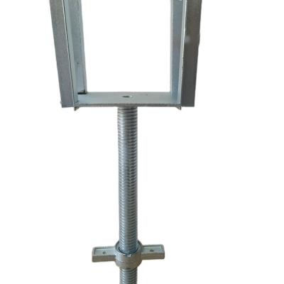 China Modern Hollow Galvanized Jack Base Adjustable Scaffolding Accessories for sale