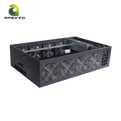 China With Silent Fan 857s 65mm 8 GPU Case Computer Server Case with 2000W Low Noise Power Supply and Quiet Fan for sale