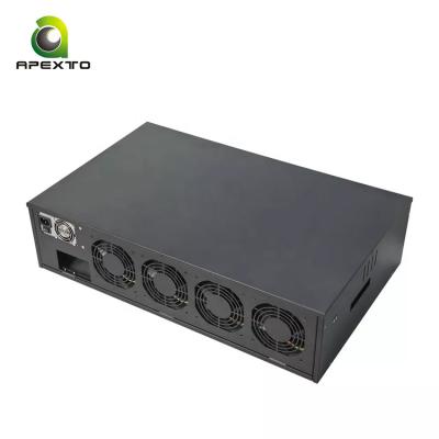 China With Fan B75 55mm Foldable 8GPU Card Case With 1600W B85 Power Supply Intel B85 CPU Case Motherboard for sale