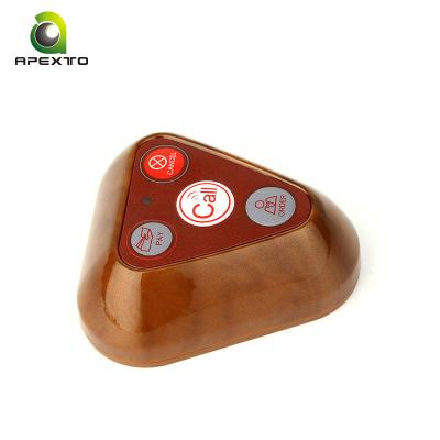 China Shop Gourmet Restaurant Calls Waiter Server Wireless Paging System Call Button for sale