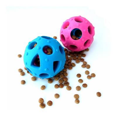 China Viable Pet Toy Dogs Silicone Bitten Leakage Food Ball for sale