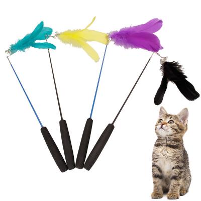 China Viable Wholesale Cat Puzzle Feather Sticker Pet Toy Puzzle for sale