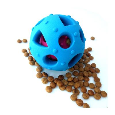 China Viable Amazon Dog Chew Toy Silicone Pet Food Leak Ball Teeth Cleaning Toy for sale