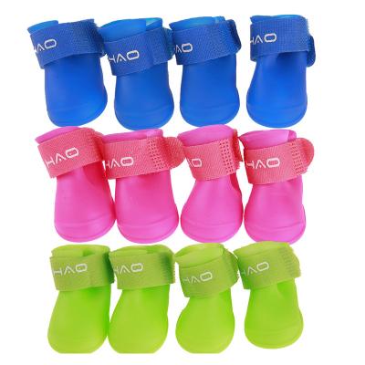 China Viable Outwear Dogs Water Shoes Waterproof Pet Rain Boots Pet Shoe for sale