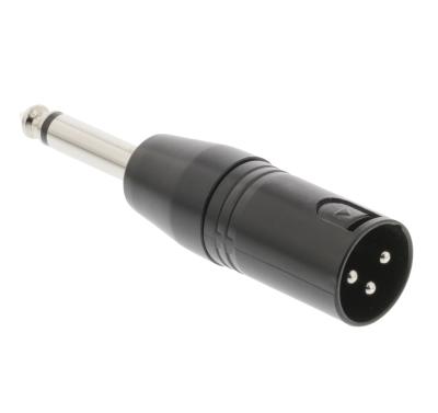 中国 耐久財3 Pin Xlrのオス・コネクタ、6.35 Mm Xlr Micのアダプターのオーディオ インターフェイス 販売のため