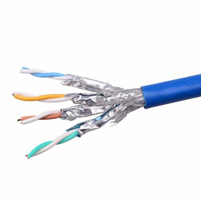 China Daten-Kabel des Ethernet-26awg, CAT6a S/ftp schirmte Ethernet-Flecken-Kabel ab zu verkaufen