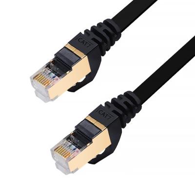 China Flat CAT7 Ethernet Cable , RJ45 STP High Speed Lan Cable Gigabit 1000Mbit / S for sale