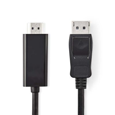 China Nickel Plated Connector Mini Dp To Hdmi Cable , Displayport To Hdmi Video Cable for sale