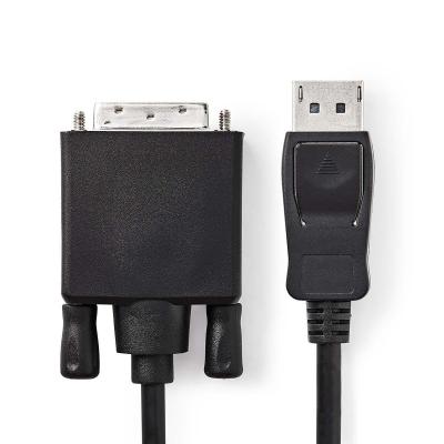 China De Adapterkabel van Displayport van het nikkelplateren, 6,6 Voet 1080P-Mannetjes aan Mannelijke Adapterkabel Te koop