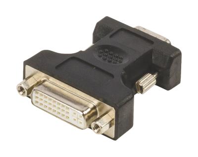 China DVI-I Female To HD15 VGA Monitor Cable Male Adapter Gold Plated For Computer for sale