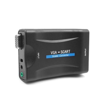 China Digital Switch Vga To Scart Converter Box , Full HD Vga Scart Converter For TV for sale