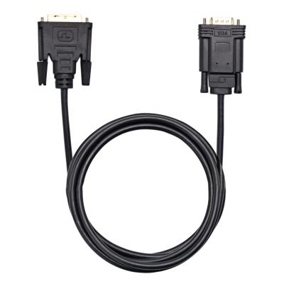 China Black VGA Monitor Cable Gold Plating For PC DVD Monitor HDTV OEM / ODM for sale