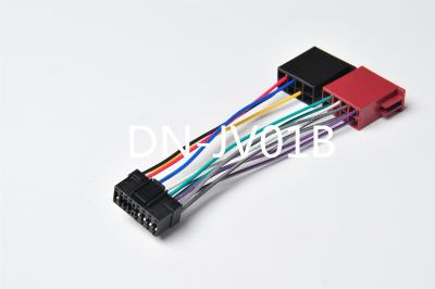 China Multicolour JVC Cable ISO Auto Radio Wiring Harness Adapter 16 Pin For Car for sale