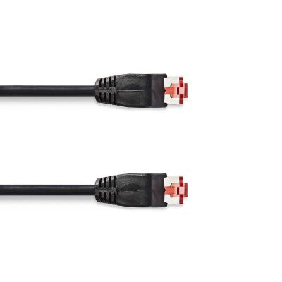 China Patch Cable Unshield CAT6 Link Cable Strander Computer Network Cable 0.5m Black for sale