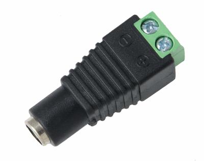 China Black DC Male Adapter To 2 Pin Terminal Wire For LED Lighting CCTV Camera for sale