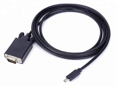 China tipo C del Usb 3,1 del cable 1080P del vínculo de los 6FT USB a adaptador Comaptible del Vga con Mac Book en venta