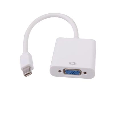 China Mini Displayport Male To VGA Female Round Cable High Resolution 1080P for sale