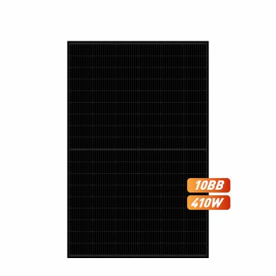 China 410 Watt System Europe Warehouse Stock Monocrystalline Black Centro Solar Panel 182mmx182mm Full Cycle 182mmx182mm for sale